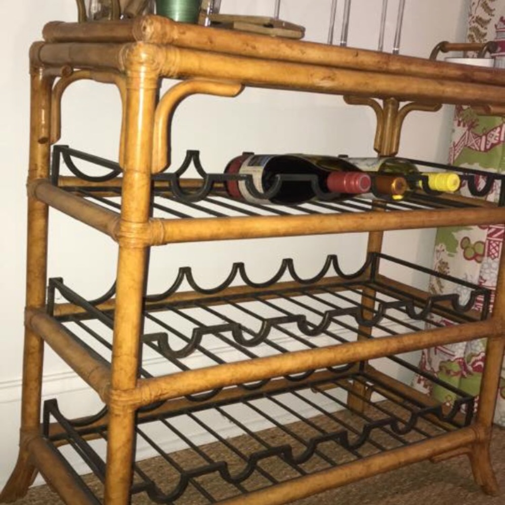 Bar cart with removable tray on top